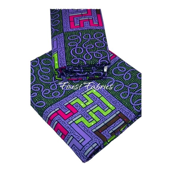 Ankara Fabric African Print Fabric Ankara Fabric By The Yard 100% Cotton Fabric - Picture 1 of 5